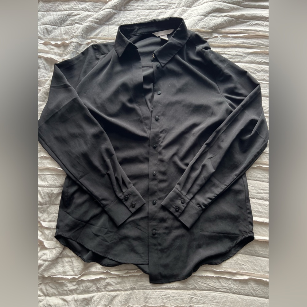 H&M Black Button Up